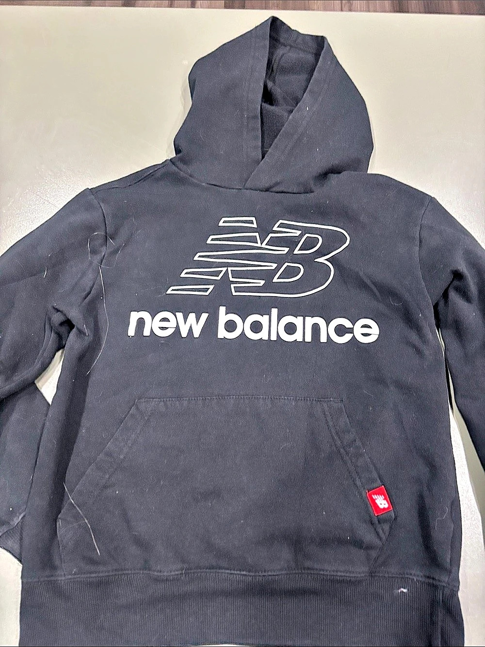 New Balance boys Medium Hoodie Black